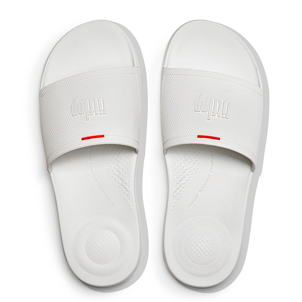 Fitflop Man Slides White - Iqushion Pool - MA4821507